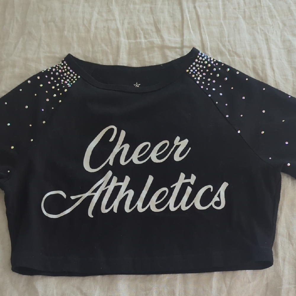Cheer Athletics Rebel Black Crop Top
